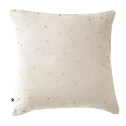 Sale Federa quadrata garza di cotone (60 cm) Gaïa Chic pampa Federe Cuscino Letto