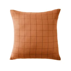 New Federa quadrata garza di cotone (60 x 60 cm) Gaïa Match Federe Cuscino Letto