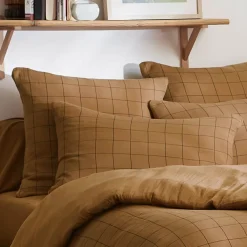 Best Federa quadrata garza di cotone (60 cm) Gaïa Match Federe Cuscino Letto
