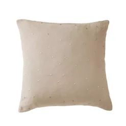 Sale Federa quadrata garza di cotone (60 x 60 cm) Gaïa Chic Federe Cuscino Letto