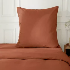 Outlet Federa quadrata in percalle di cotone (65 x 65 cm) Diane Federe Cuscino Letto