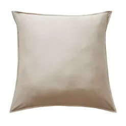 Clearance Federa quadrata in raso di bambù (63 x 63 cm) Sienna pampa Federe Cuscino Letto