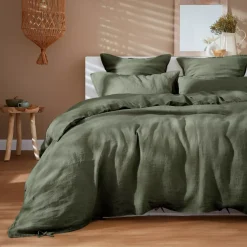 Outlet Federa quadrata lino lavato (60 cm) Louise Federe Cuscino Letto