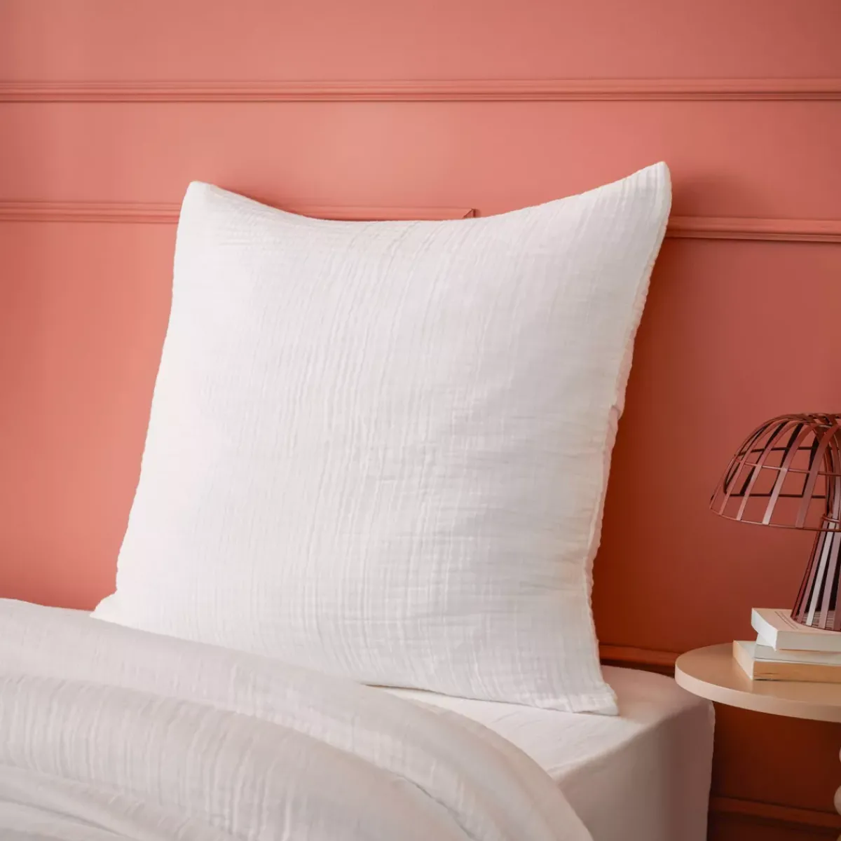 Discount Federa quadrupla garza di cotone (50 x 80 cm) Victoria x Gaïa chantilly Federe Cuscino Letto