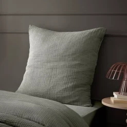 Best Federa quadrupla garza di cotone (60 x 60 cm) Victoria x Gaïa Federe Cuscino Letto