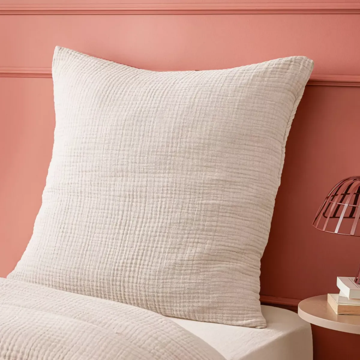 Online Federa quadrupla garza di cotone (60 x 60 cm) Victoria x Gaïa pampa Federe Cuscino Letto