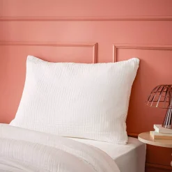 Online Federa quadrupla garza di cotone (50 x 70 cm) Victoria x Gaïa Chantilly Federe Cuscino Letto