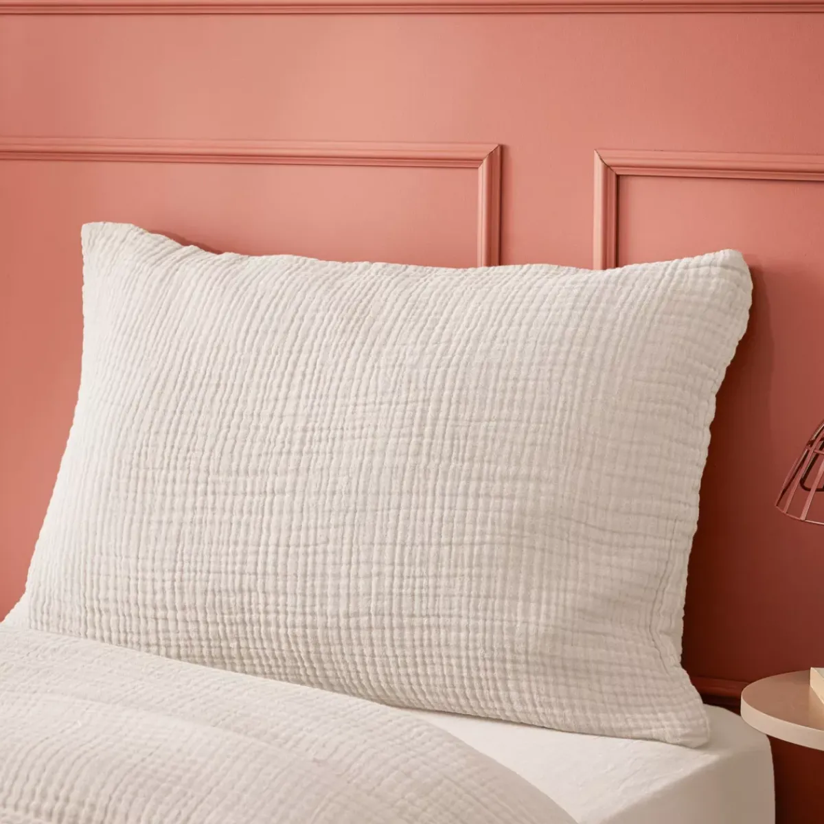 Federa quadrupla garza di cotone (50 x 80 cm) Victoria x Gaïa Pampa Federe Cuscino Letto