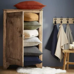 Federa rettangolare flanella di cotone (50 x 70 cm) Théa Federe Cuscino Letto