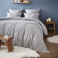 Federa rettangolare flanella di cotone (50 x 70 cm) Théa Federe Cuscino Letto