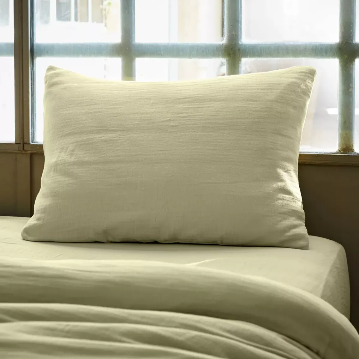 Online Federa rettangolare garza di cotone (L80 cm) Gaïa Federe Cuscino Letto