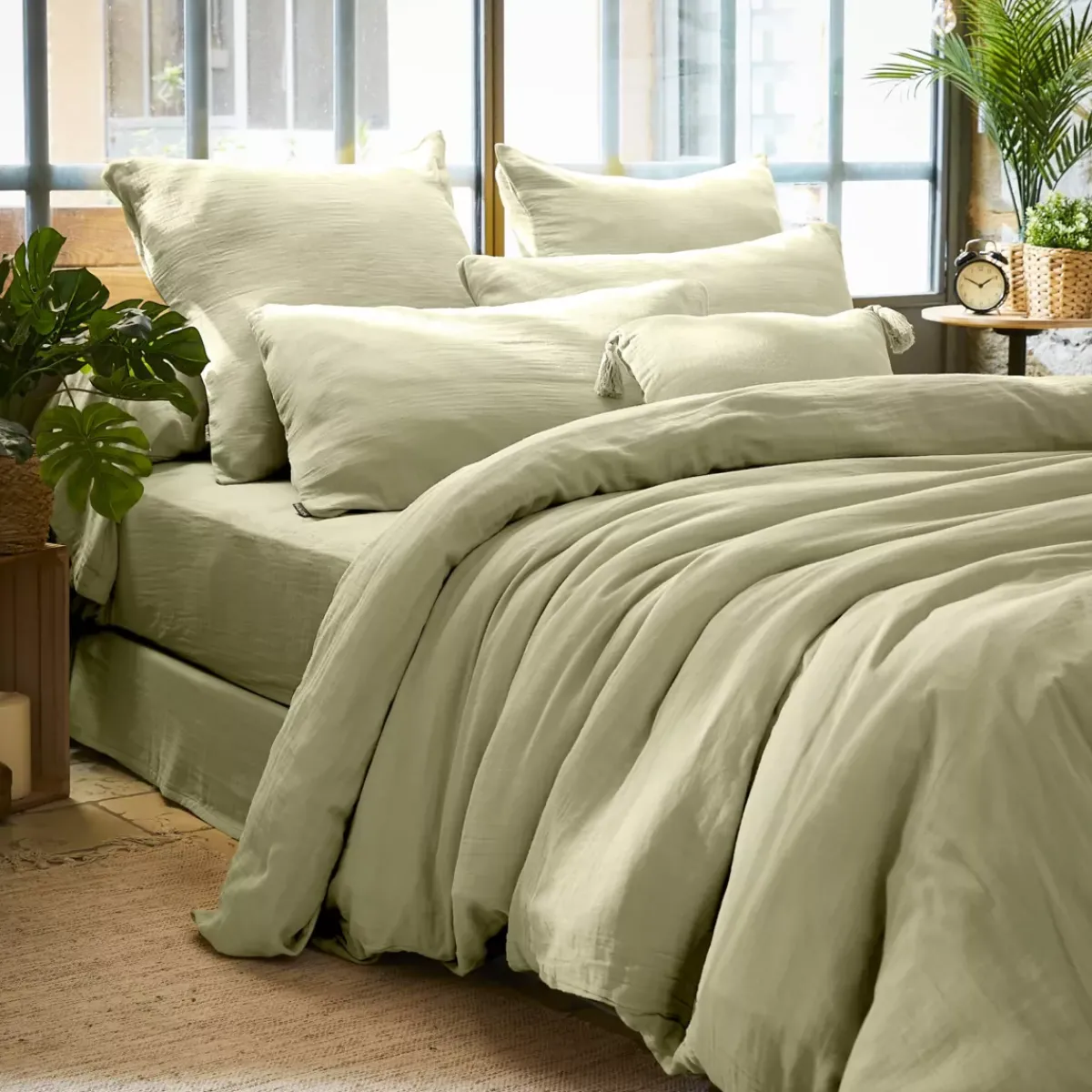 Online Federa rettangolare garza di cotone (L80 cm) Gaïa Federe Cuscino Letto