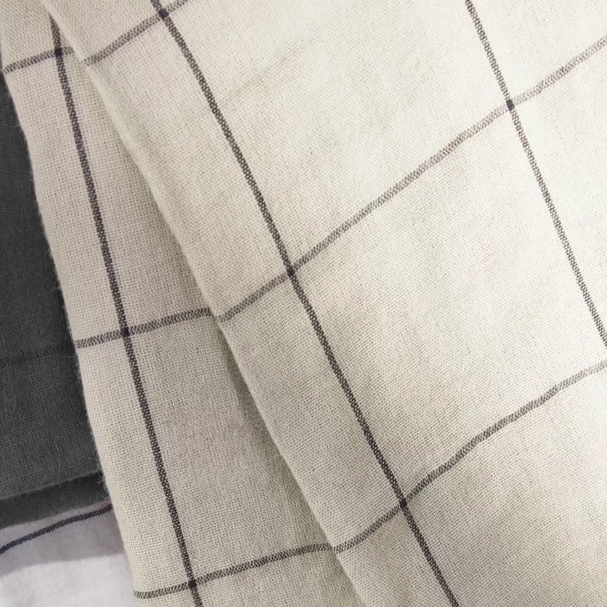 Hot Federa rettangolare garza di cotone (70 cm) Gaïa Match pampa Federe Cuscino Letto