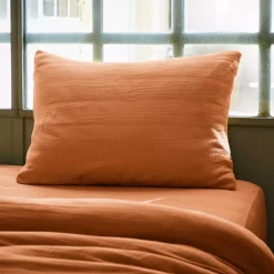 Clearance Federa rettangolare garza di cotone (50 x 70 cm) Gaïa Federe Cuscino Letto