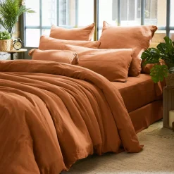 Clearance Federa rettangolare garza di cotone (50 x 70 cm) Gaïa Federe Cuscino Letto