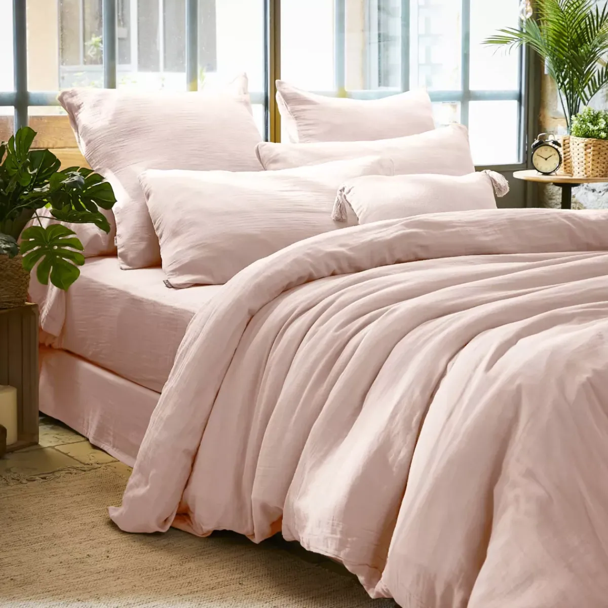 Online Federa rettangolare garza di cotone (L70 cm) Gaïa Federe Cuscino Letto