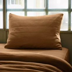 Best Federa rettangolare garza di cotone (L80 cm) Gaïa Federe Cuscino Letto