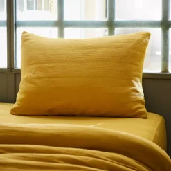 Outlet Federa rettangolare garza di cotone (L80 cm) Gaïa Federe Cuscino Letto