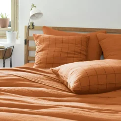 Federa rettangolare garza di cotone (50 x 70 cm) Gaïa Match Federe Cuscino Letto