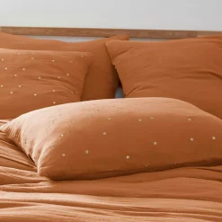 Discount Federa rettangolare garza di cotone (50 x 70 cm) Gaïa Chic Federe Cuscino Letto