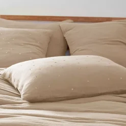 New Federa rettangolare garza di cotone (50 x 70 cm) Gaïa Chic Federe Cuscino Letto