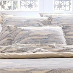 Hot Federa rettangolare in cotone lavato (50 x 70 cm) Onde Federe Cuscino Letto