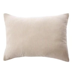Sale Federa Rettangolare in garza di cotone (50 x 70 cm) Gaïa a righe Corda Federe Cuscino Letto