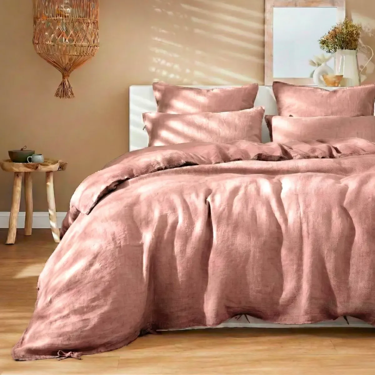 Clearance Federa rettangolare in lino lavato (50 x 70 cm) Louise Federe Cuscino Letto