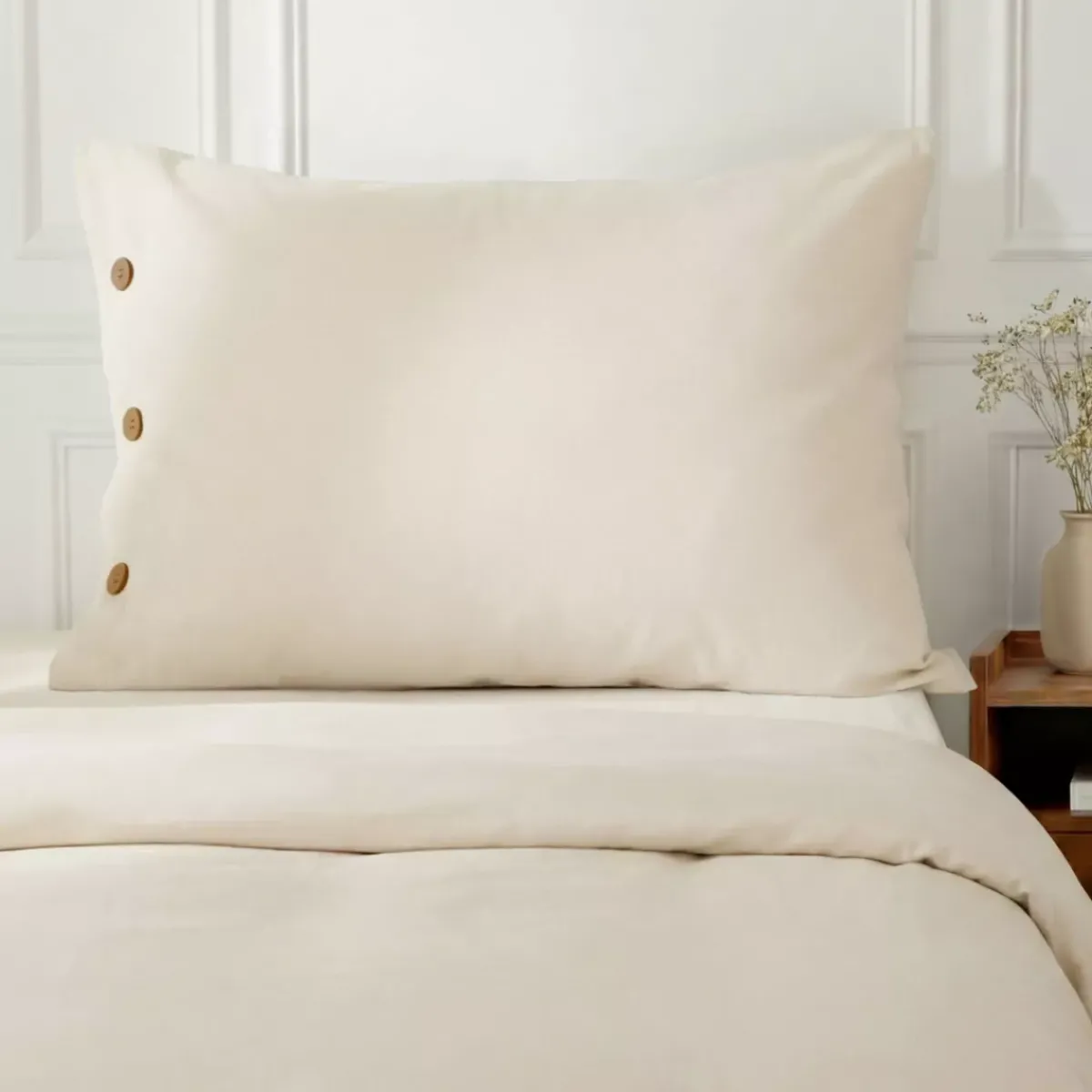 Hot Federa rettangolare in percalle di cotone (50 x 70 cm) Diane Federe Cuscino Letto