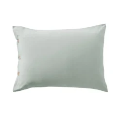 Clearance Federa rettangolare in percalle di cotone (50 x 70 cm) Diane Céladon Federe Cuscino Letto