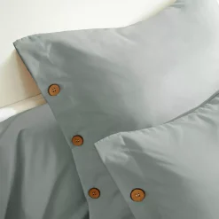 Clearance Federa rettangolare in percalle di cotone (50 x 70 cm) Diane Céladon Federe Cuscino Letto