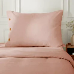 New Federa rettangolare in percalle di cotone (50 x 80 cm) Diane Rose Blush Federe Cuscino Letto