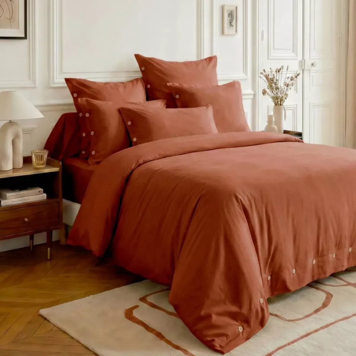 Hot Federa rettangolare in percalle di cotone (50 x 80 cm) Diane Federe Cuscino Letto