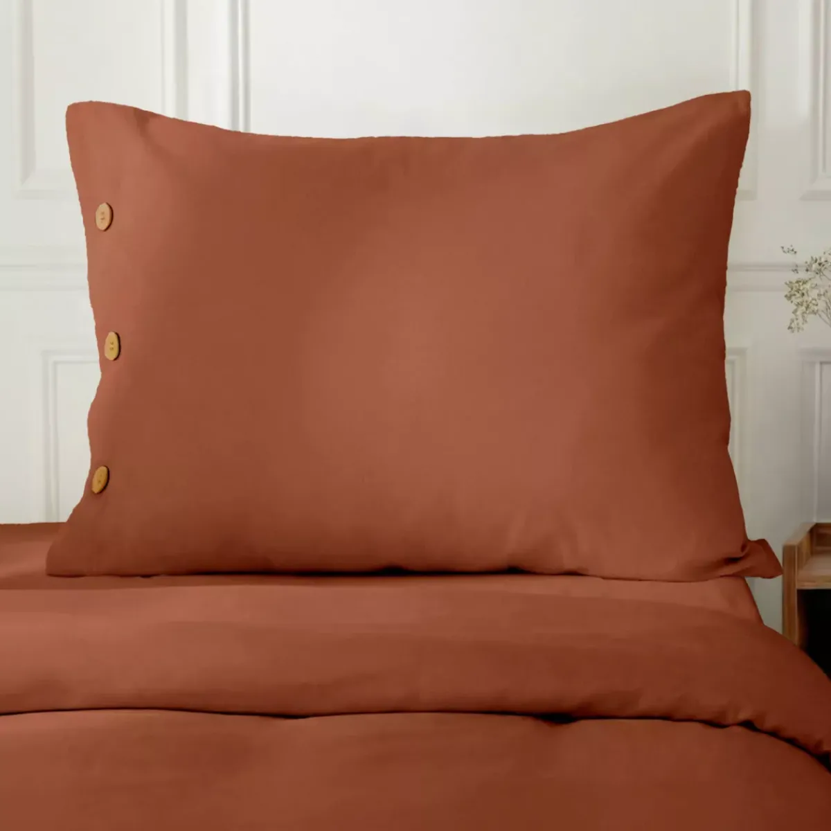 Hot Federa rettangolare in percalle di cotone (50 x 80 cm) Diane Federe Cuscino Letto