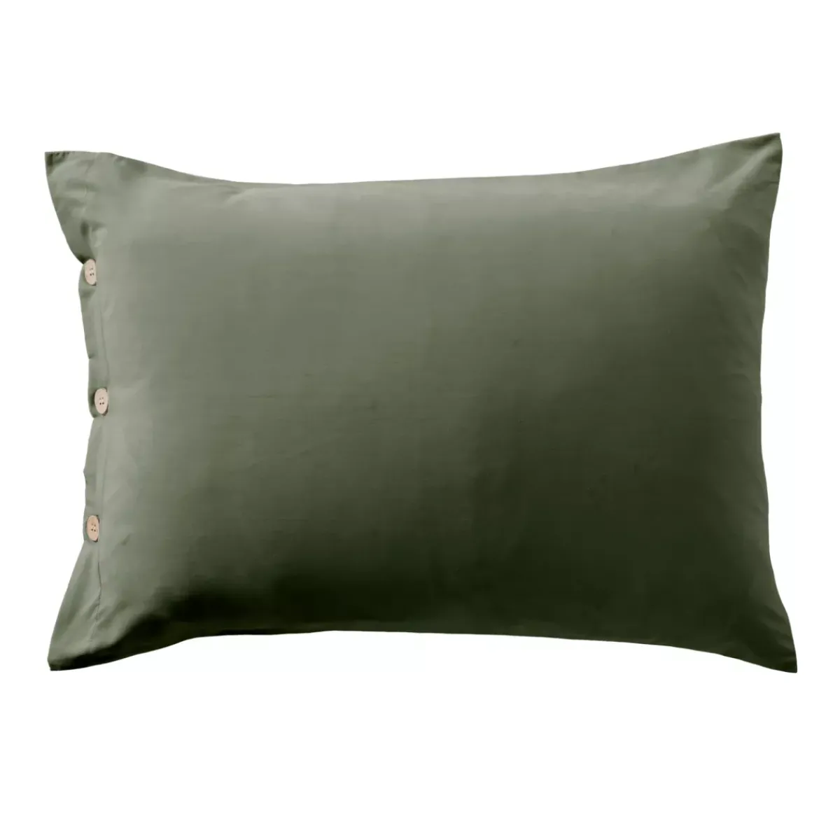 Hot Federa rettangolare in percalle di cotone (50 x 80 cm) Diane Verde salvia Federe Cuscino Letto