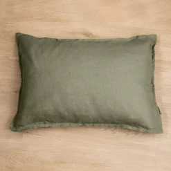 New Federa rettangolare lino lavato (70 cm) Louise Federe Cuscino Letto