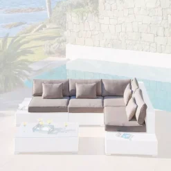 Online Federe per cuscini di ricambio per salotto da giardino 5 persone Palma Accessori E Cuscini