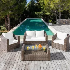 Hot Federe per cuscino di ricambio per salotto da giardino Calvi 4 posti - Accessori E Cuscini