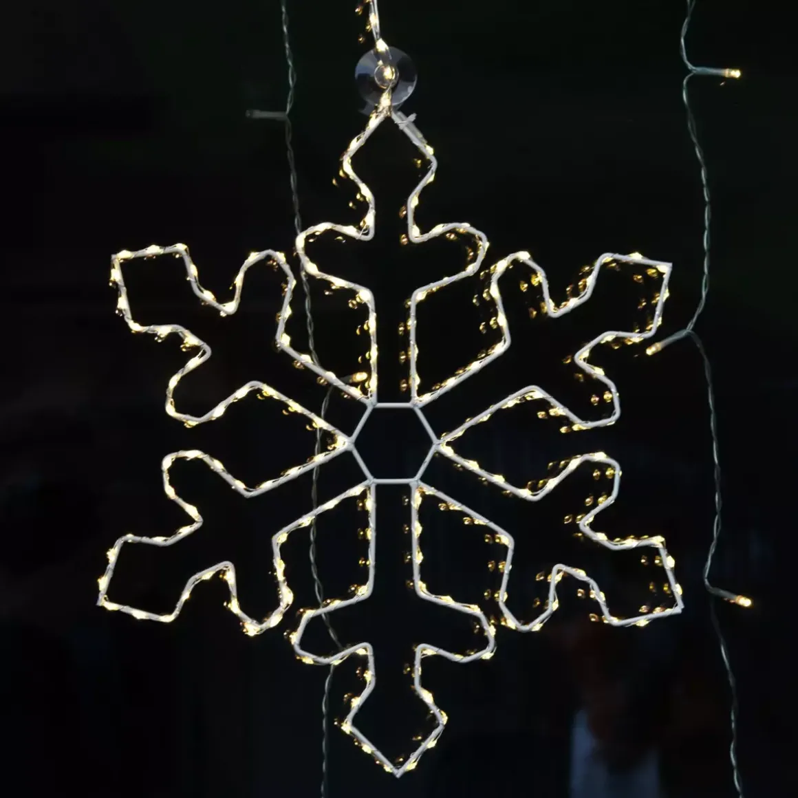 Fiocchi di neve luminosi Malo Bianco caldo 220 LED