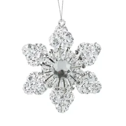 Fiore decorativo da appendere (D9 cm) Cortina Argento