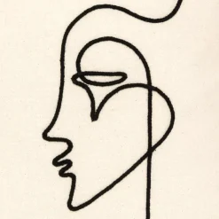 Fodera cuscino quadrato (40 cm) Visage Avorio