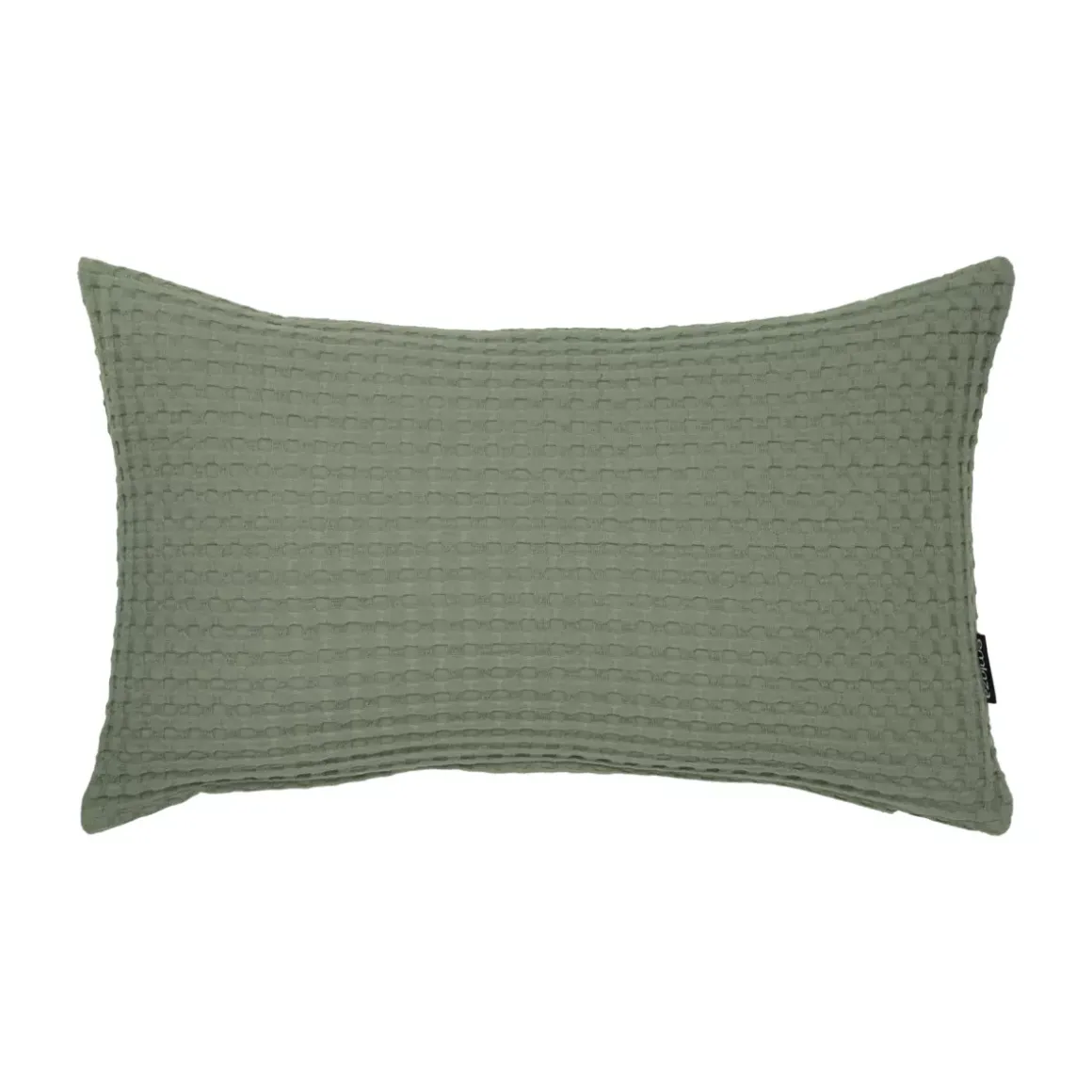 Fodera cuscino rettangolare cotone nido d'ape (30 x 50 cm) Maya Verde rosmarino