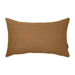 Fodera cuscino rettangolare cotone nido d'ape (30 x 50 cm) Maya Camel