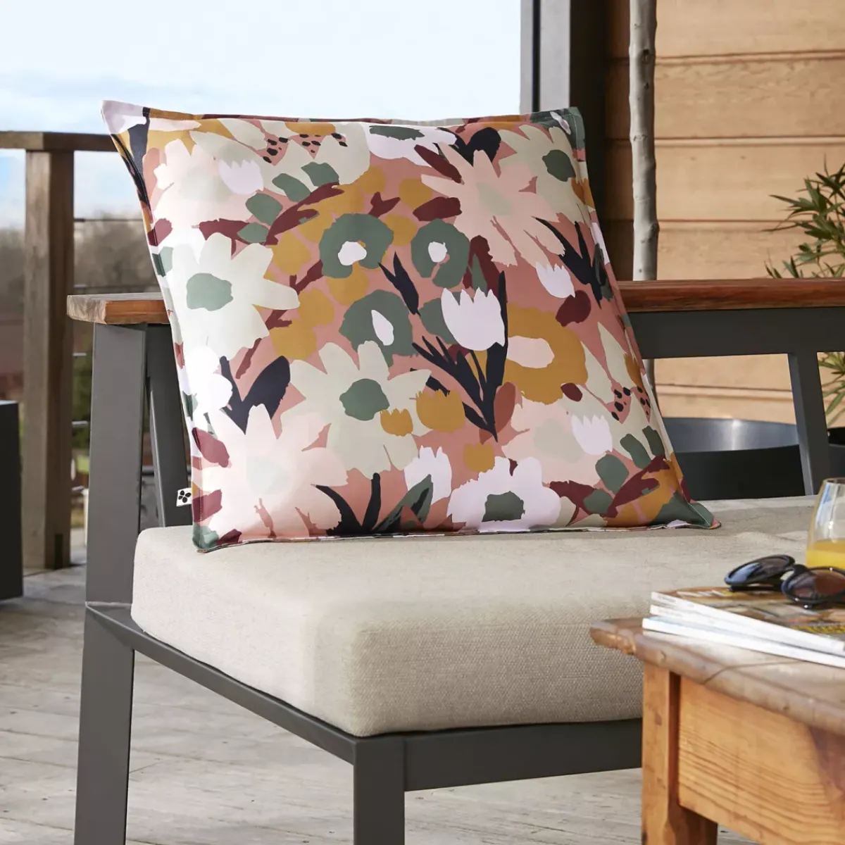 Online Fodera per cuscino da esterno quadrata Léane Cuscino Decorativo Per Esterno|Accessori E Cuscini