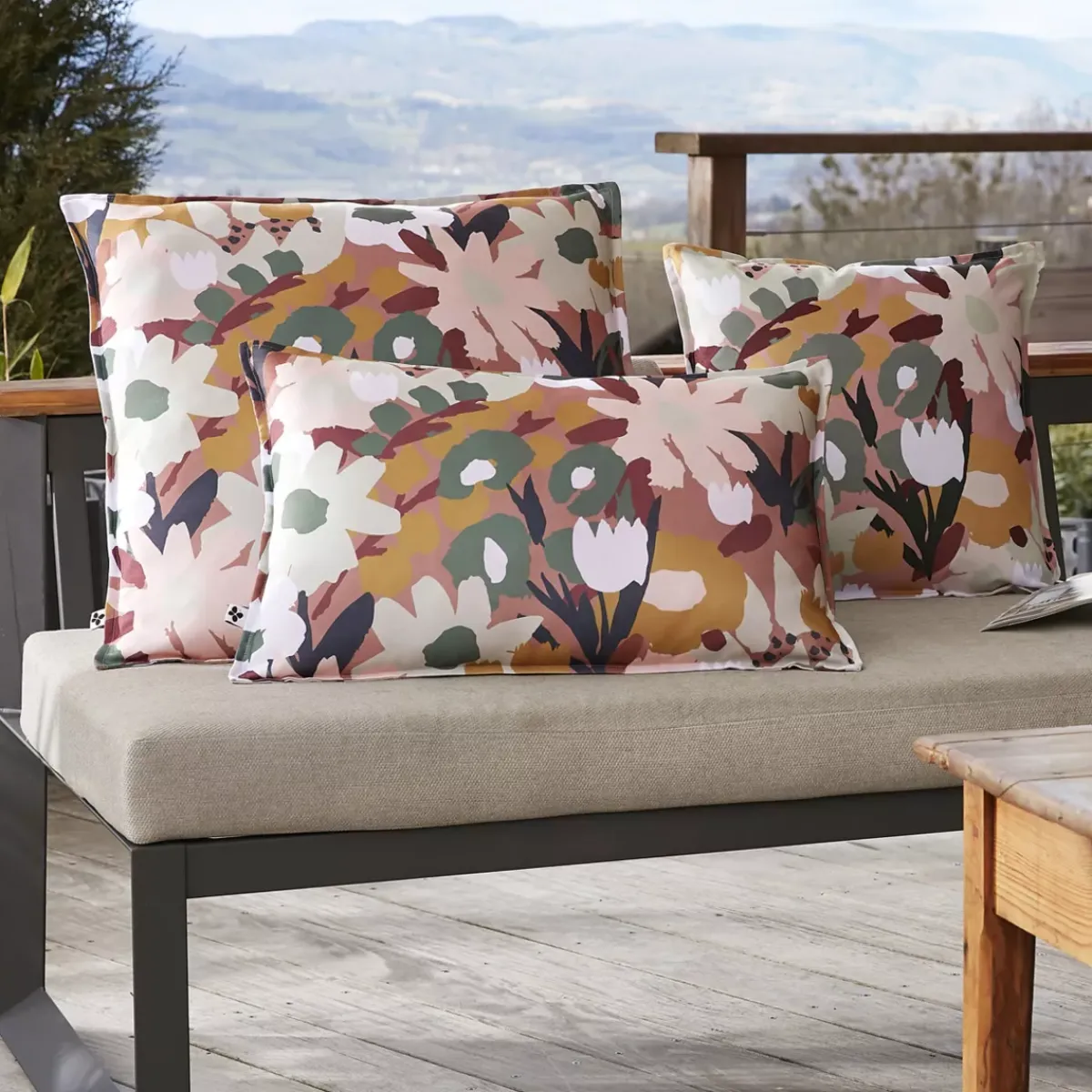 Online Fodera per cuscino da esterno quadrata Léane Cuscino Decorativo Per Esterno|Accessori E Cuscini