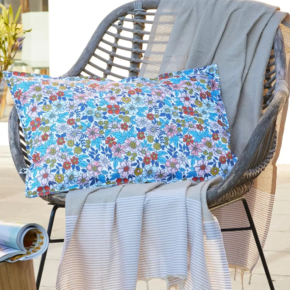 Outlet Fodera per cuscino da esterno rettangolare (40 x 60 cm) Danaé Cuscino Decorativo Per Esterno|Accessori E Cuscini