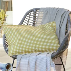 Hot Fodera per cuscino da esterno rettangolare (40 x 60 cm) Vickie Giallo Cuscino Decorativo Per Esterno|Accessori E Cuscini