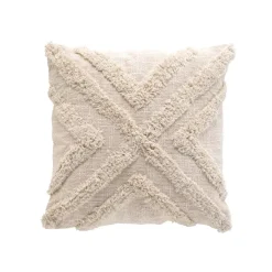 Best Fodera per cuscino quadrata cotone tuftato (40 x 40 cm) Sheny Cuscini E Fodere