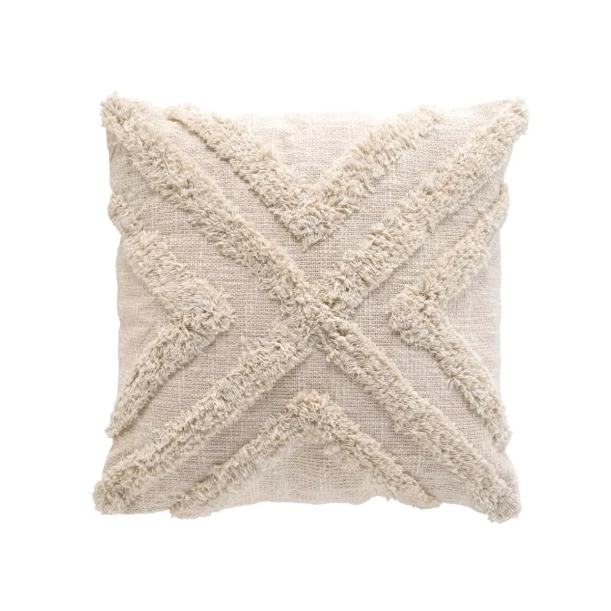 Best Fodera per cuscino quadrata cotone tuftato (40 x 40 cm) Sheny Cuscini E Fodere
