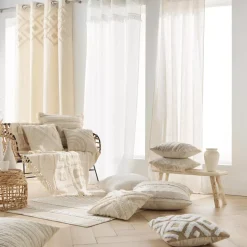 Fodera per cuscino quadrata cotone tuftato (40 x 40 cm) Silio Beige